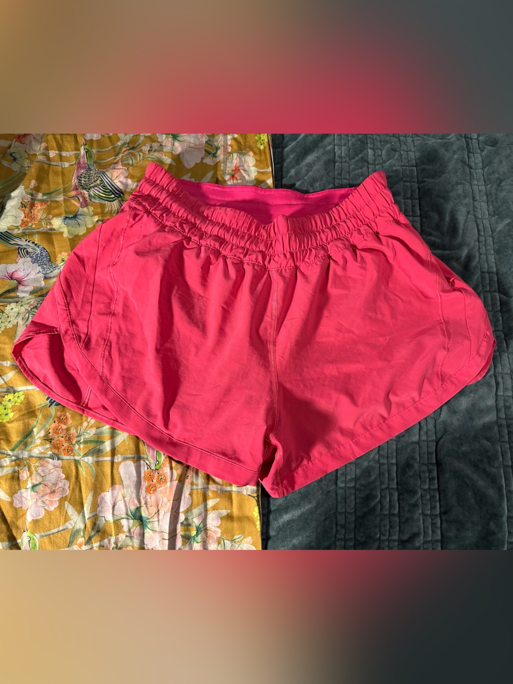 lululemon athletica Pink Women's Athletic Shorts with Elastic Waistband